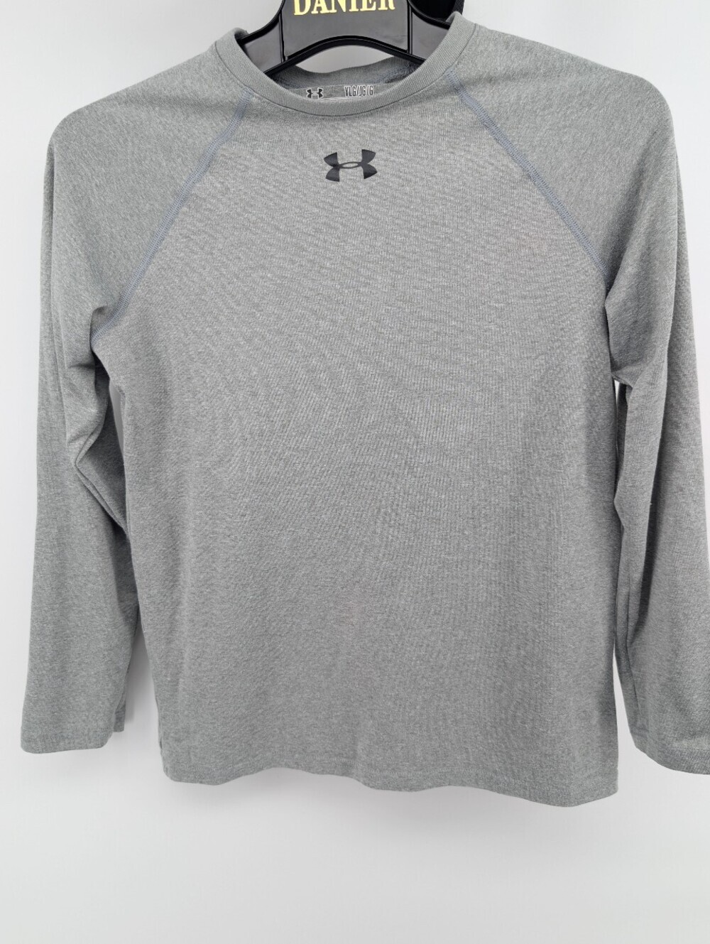 Under Armour Youth Long Sleeve Heather Gray Performance Top